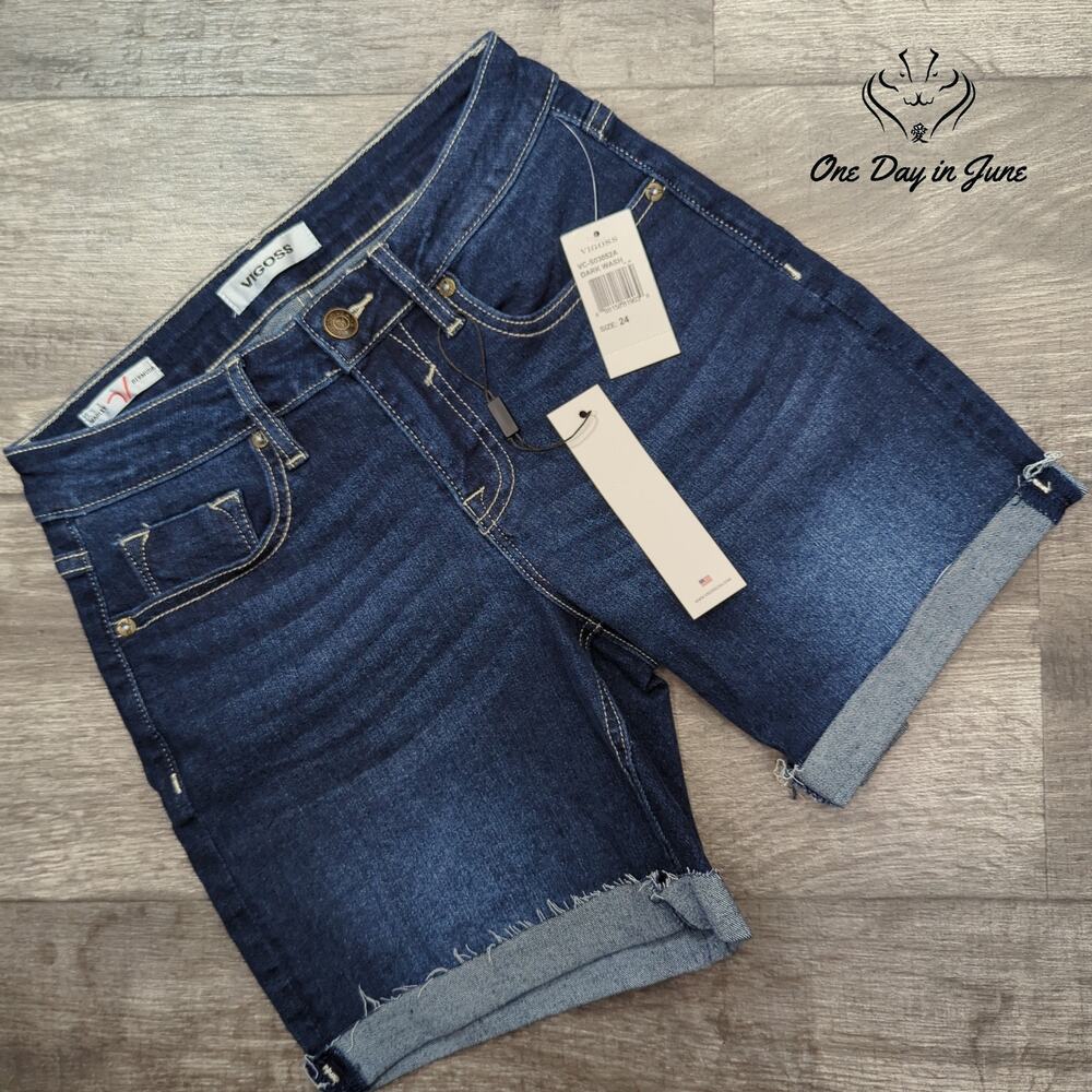 Vigoss Marley Bermuda Denim Shorts Size 24 (0)